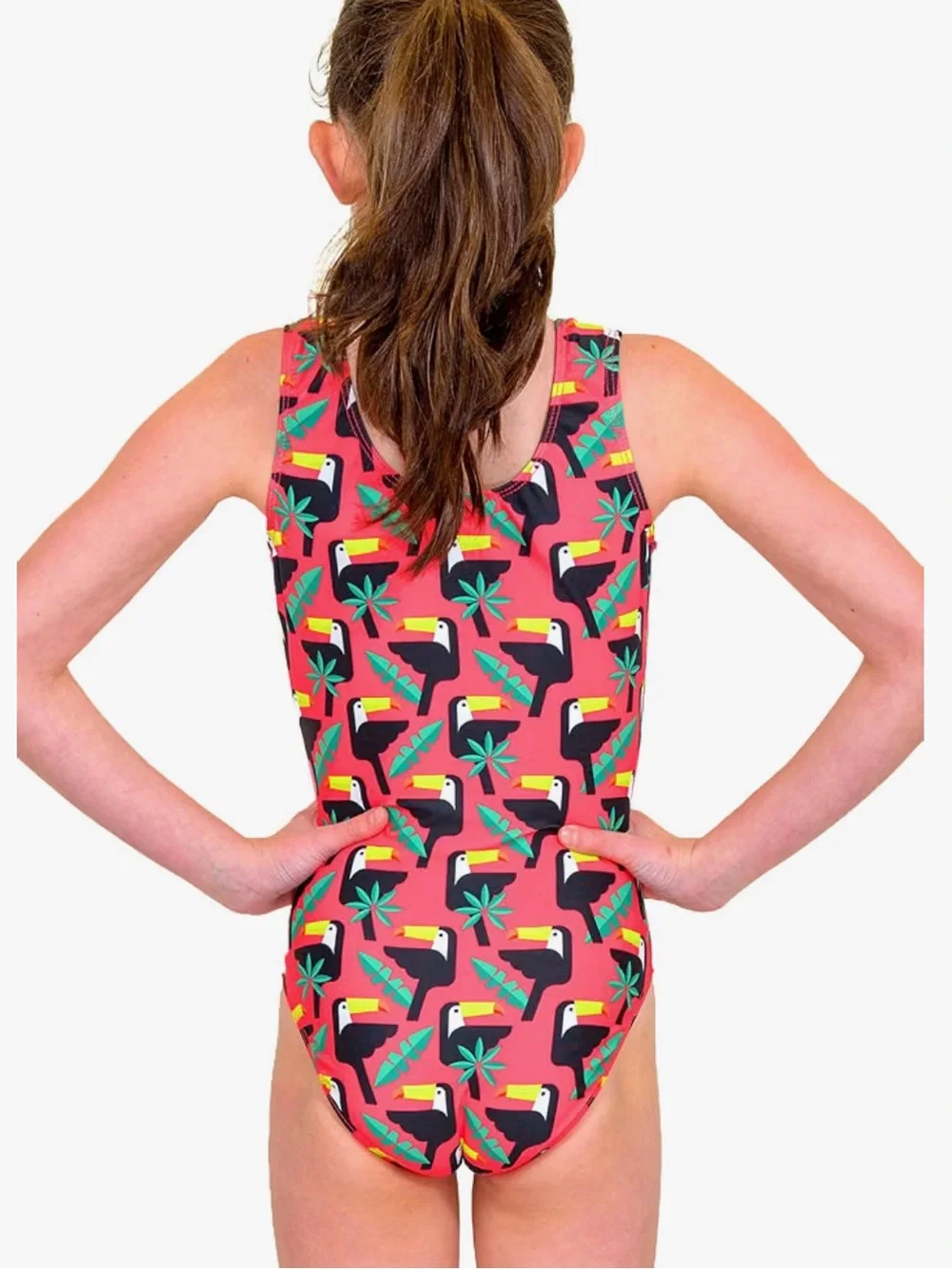 Destira Toucan Do It Leotard for Girls Gymnastics CXS